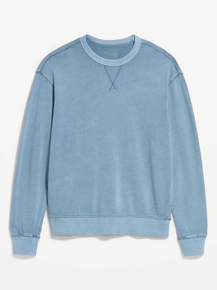 Image number 4 showing, Loose Garment-Washed Crew-Neck Sweatshirt