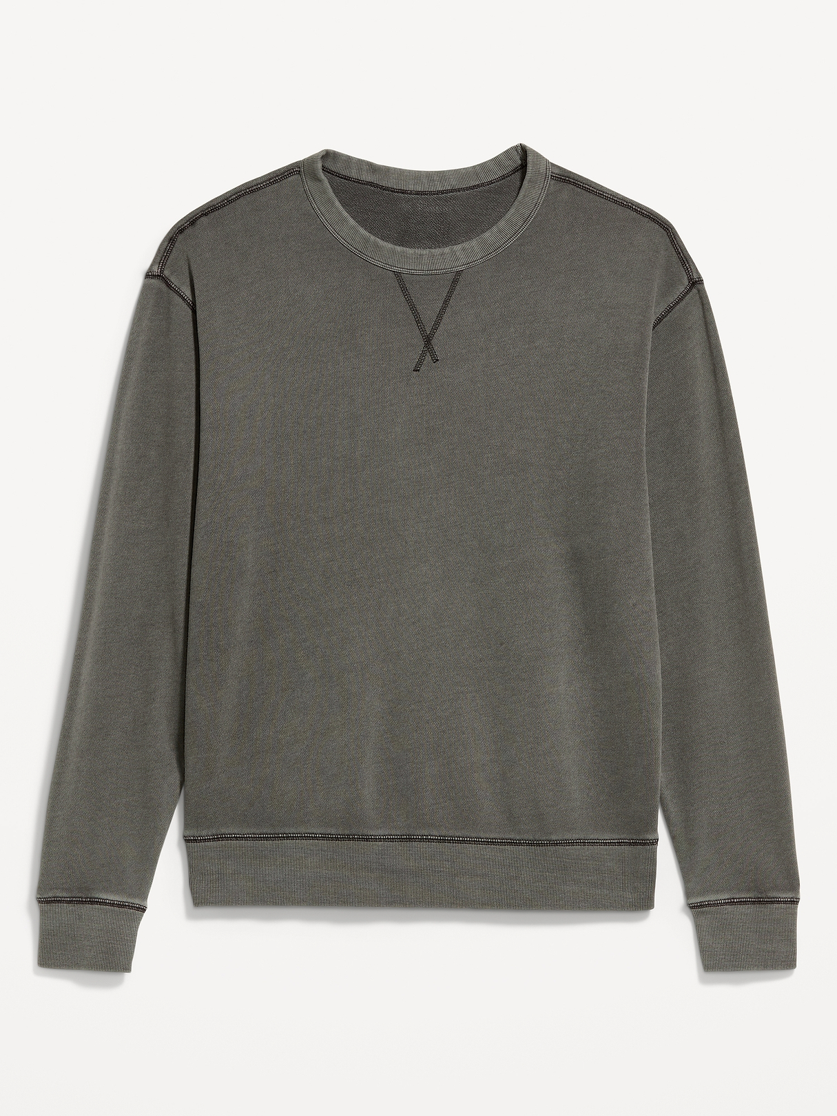 Loose Garment-Washed Crew-Neck Sweatshirt | Old Navy