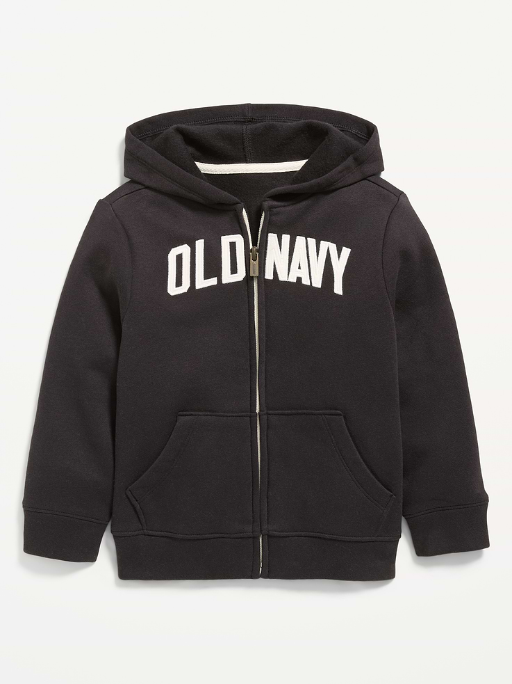 Image 1 of 1, built-in hood, long sleeves, logo graphic at front, hand-warming scoop pockets, full-length zipper, rib-knit hem, Product #864961