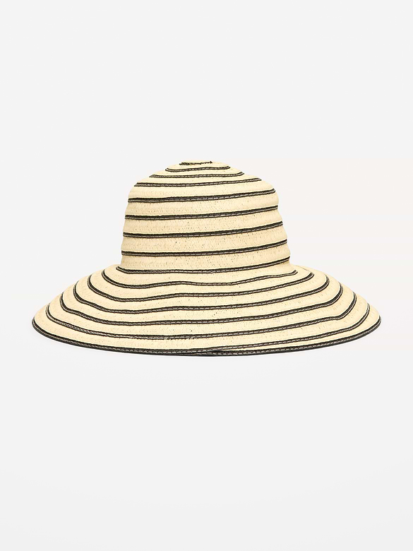 Chapeau de soleil en paille pour femme