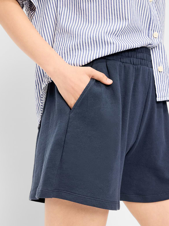 High-Waisted Relaxed Shorts -- 5-inch inseam