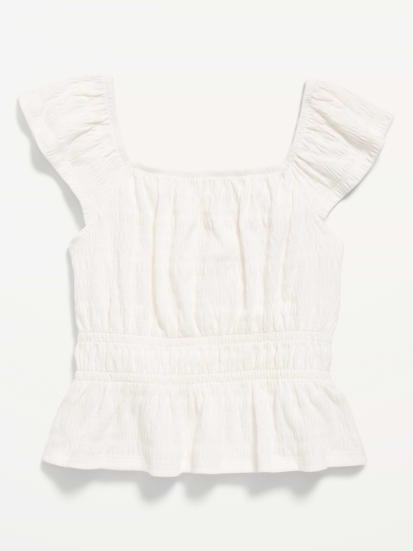 Ruffled Smocked Top for Girls