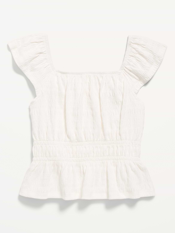 Ruffled Smocked Top for Girls