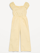 Image number 3 showing, Short-Sleeve Jumpsuit for Girls