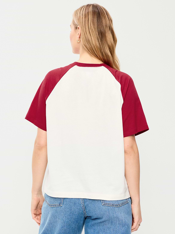 Vintage Crew-Neck Raglan T-Shirt