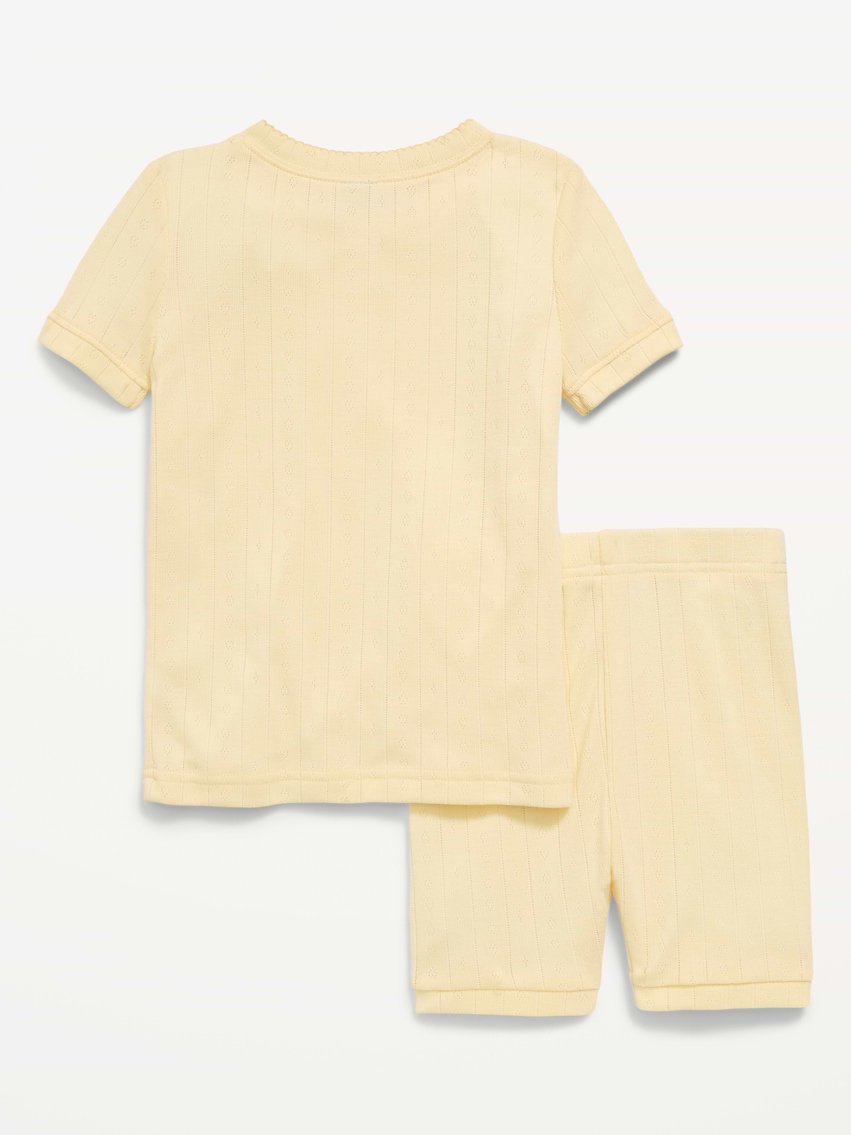 Image number 2 showing, Snug-Fit Pointelle-Knit Pajama Set for Toddler & Baby