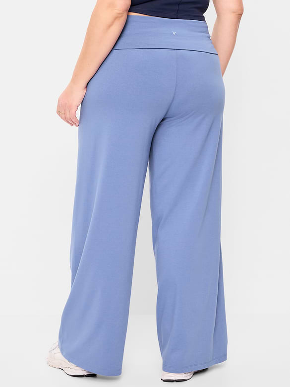 Pantalon PowerChill jambe large à taille haute et rabattable