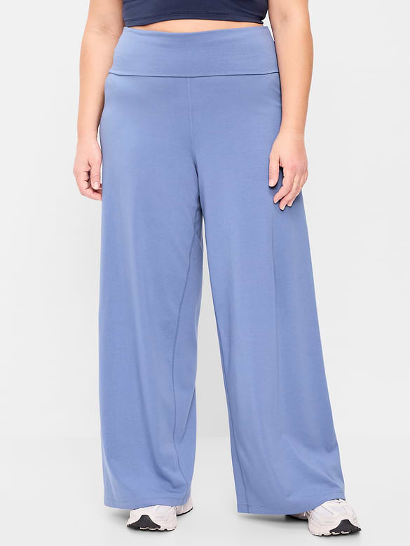 Pantalon PowerChill jambe large à taille haute et rabattable