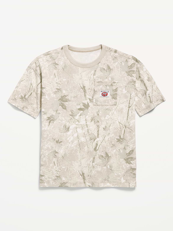 Short-Sleeve Oversized Pocket T-Shirt for Boys