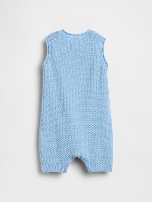 Baby Ice Cream Bear Crochet Shorty One-Piece