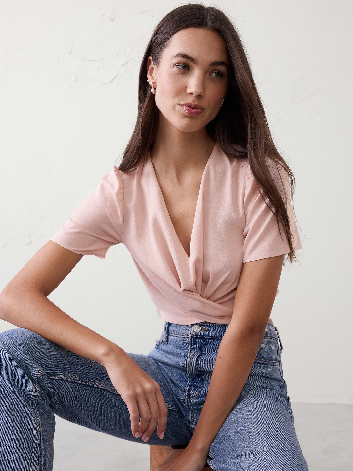 Image number 1 showing, Tied Cropped Top