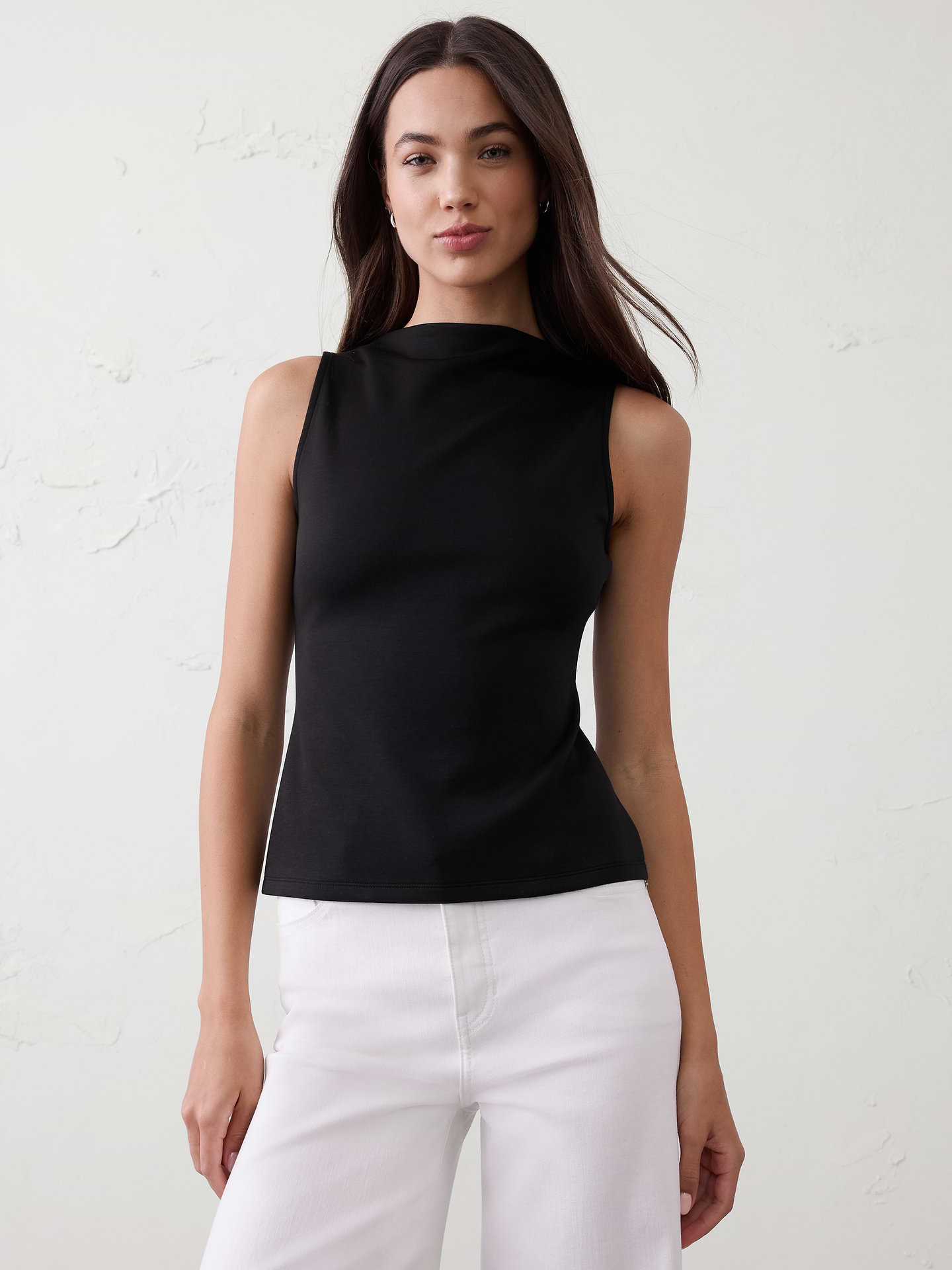 Image number 1 showing, Soft Touch High-Neck Top