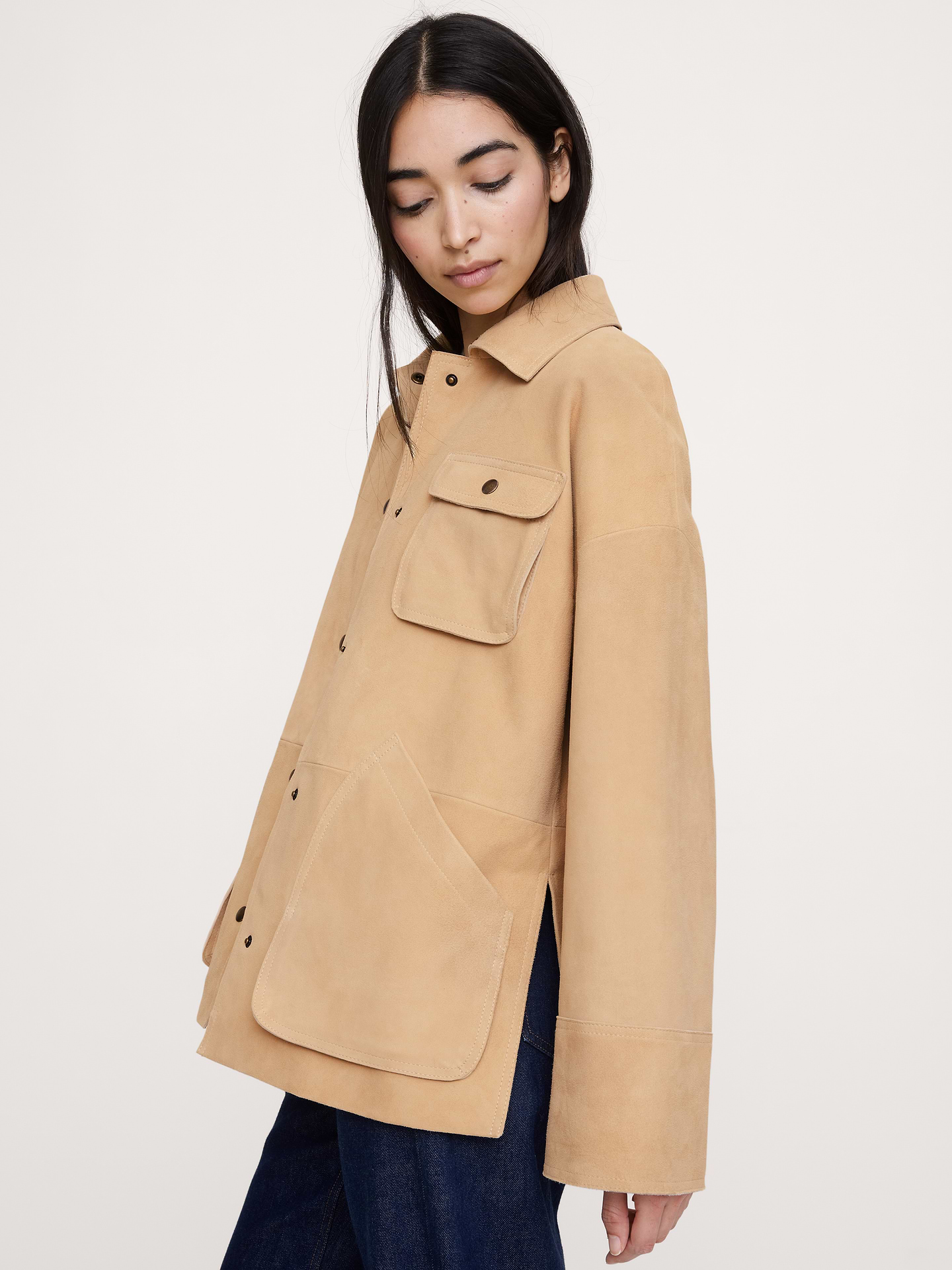 L'image numéro 3 présente Veste en suède, collection Heritage