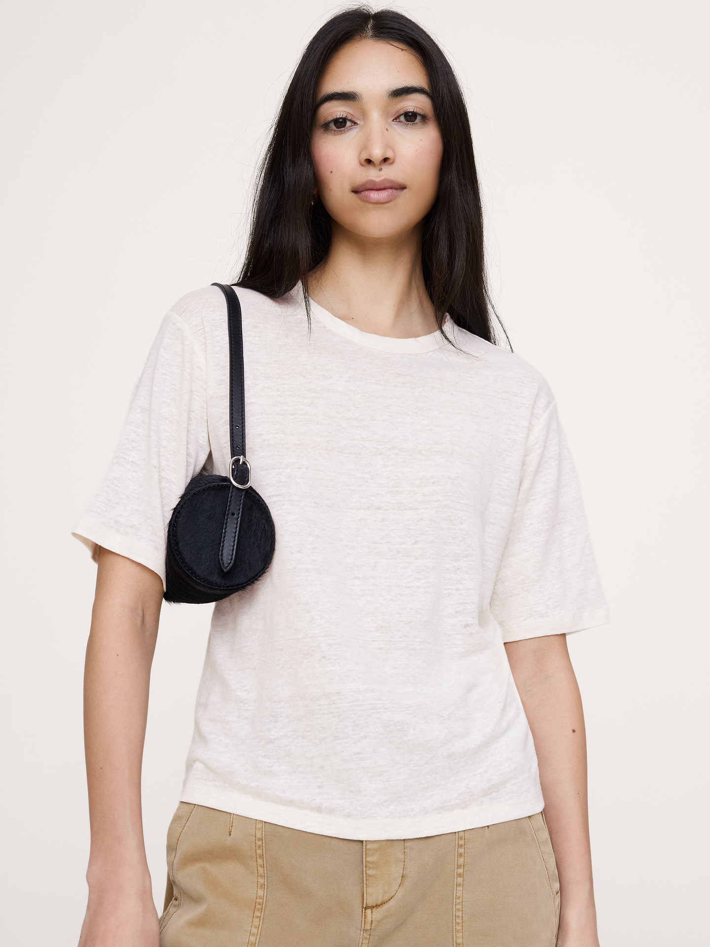 L'image numéro 1 présente T-shirt décontracté en lin