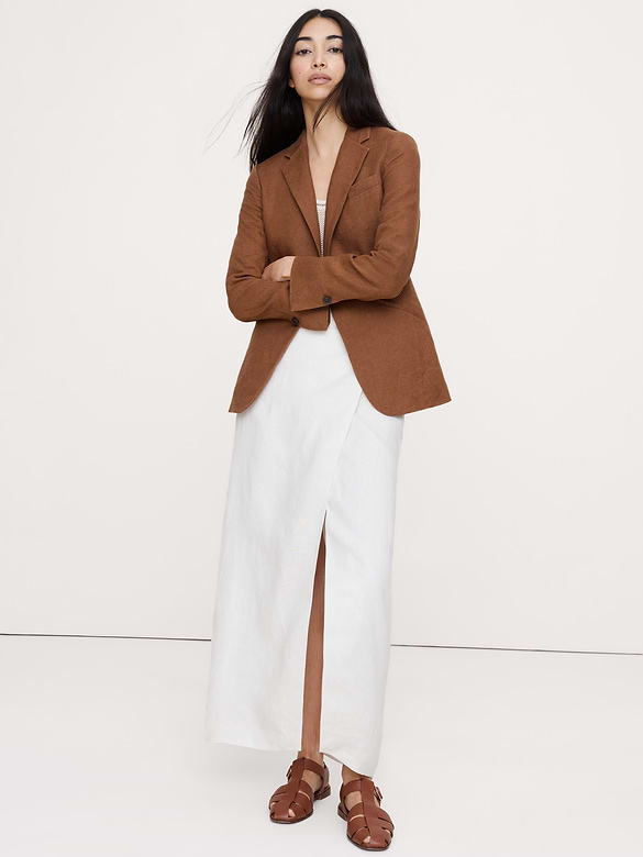 Slim Linen Blazer