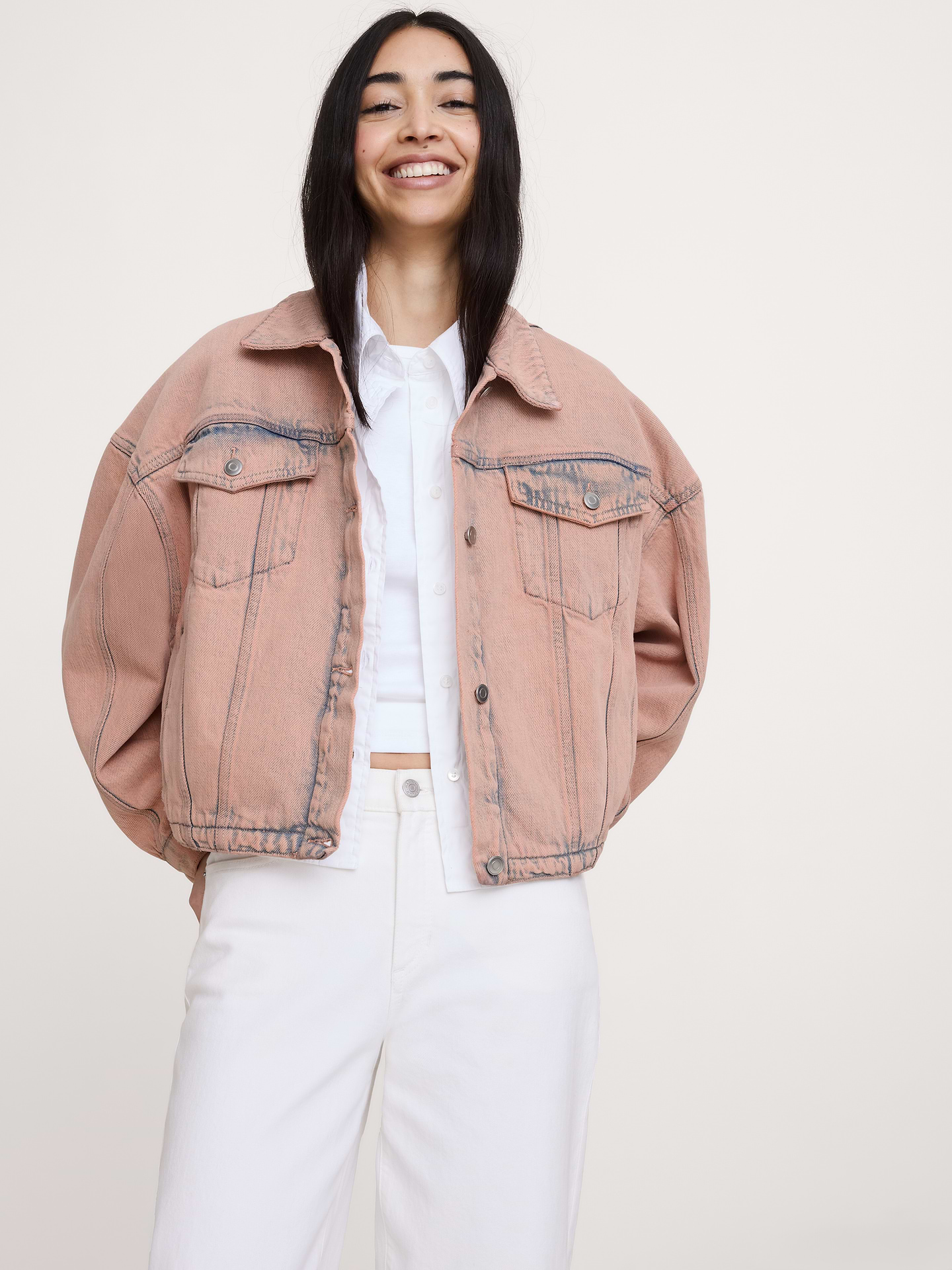 Image number 1 showing, Oversized Jean Jacket