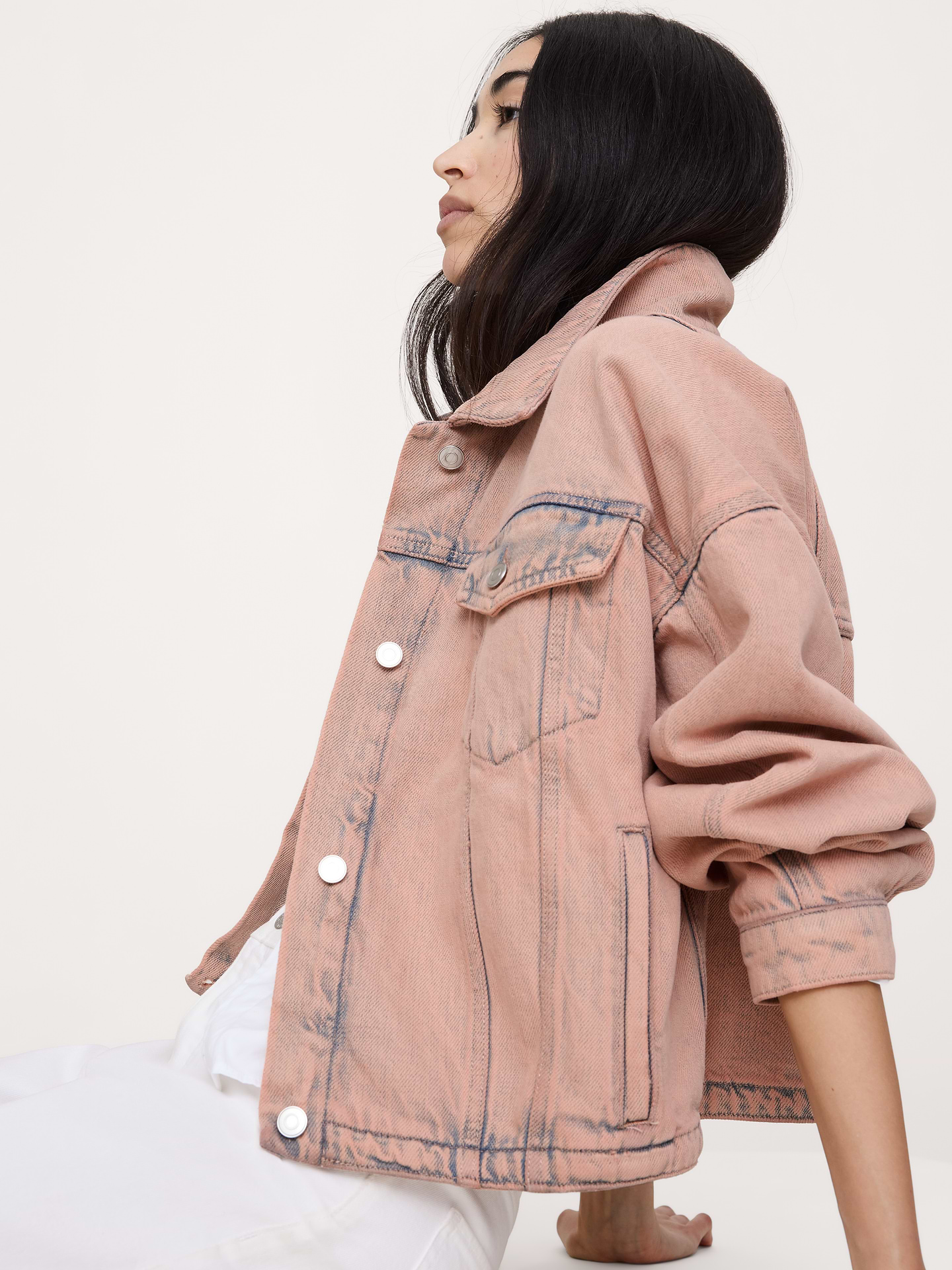 Image number 4 showing, Oversized Jean Jacket