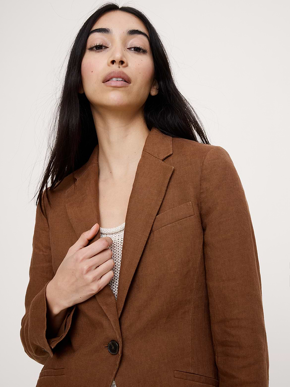 Slim Linen Blazer