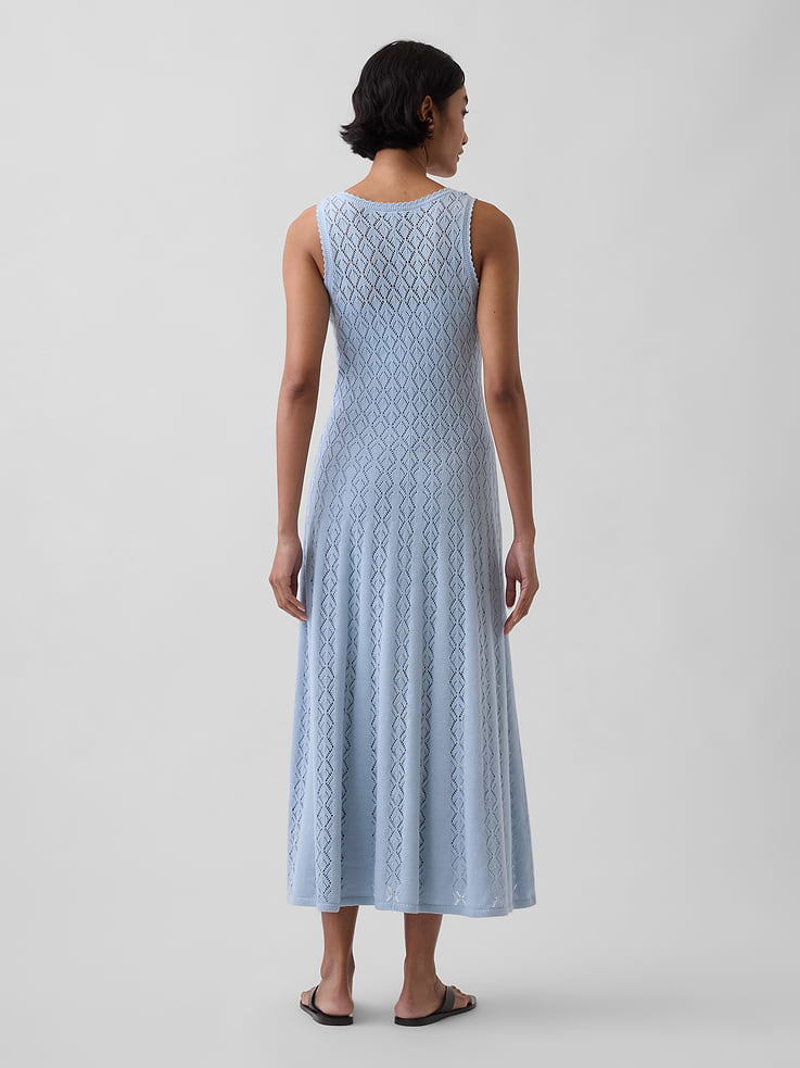 Image 2 of 6, Pointelle Maxi Dress