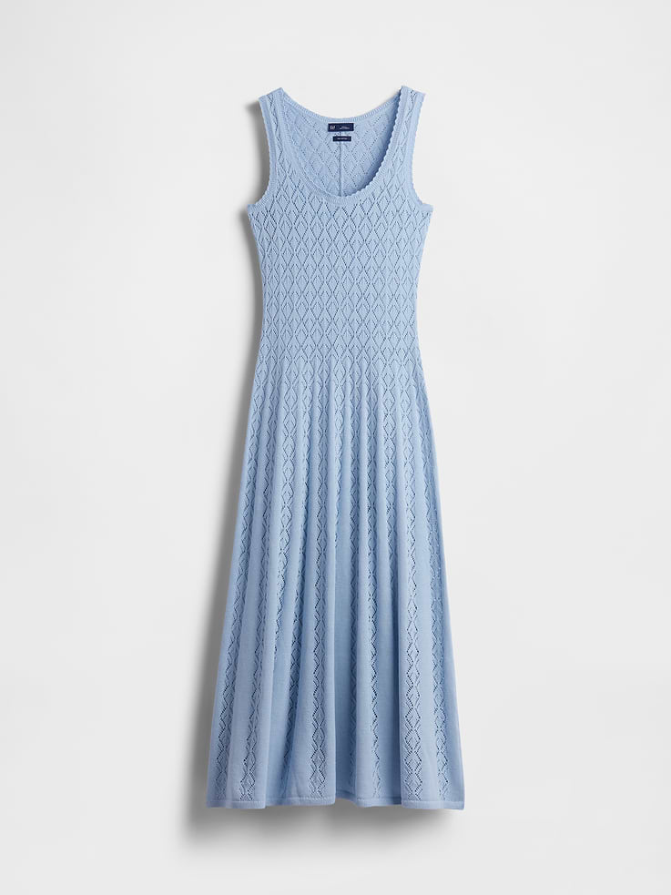 Image 5 of 6, Pointelle Maxi Dress