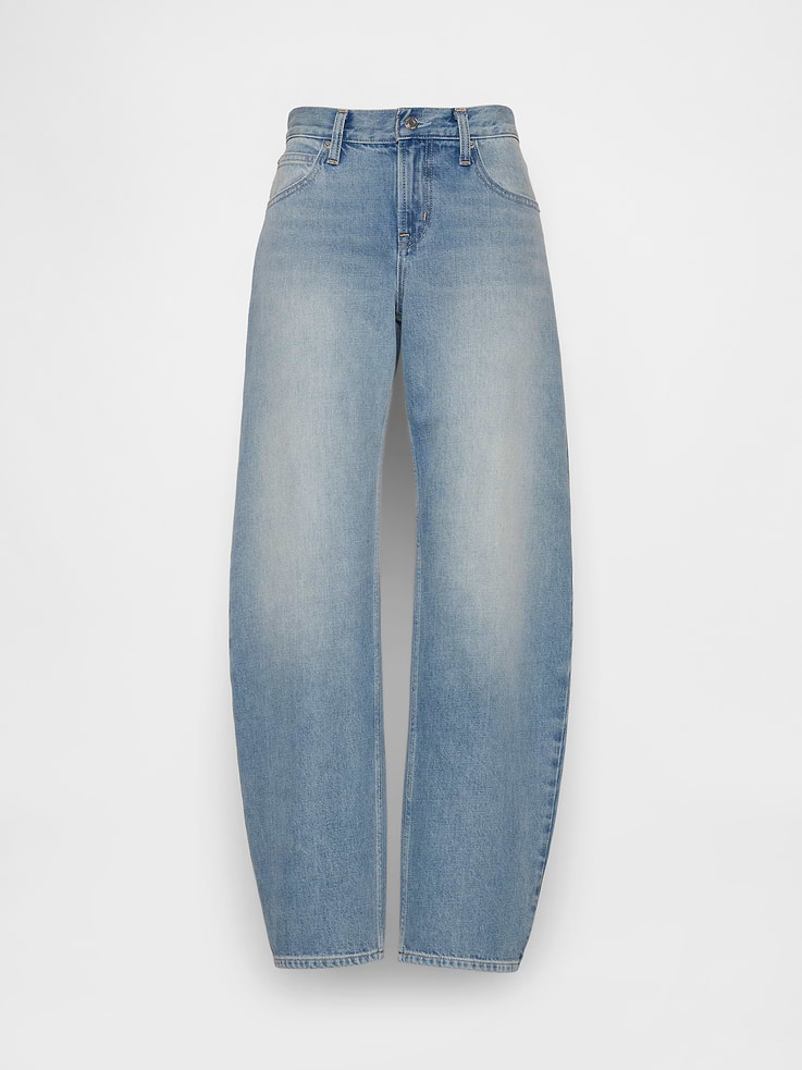 Image number 4 showing, Low Rise Barrel Jeans