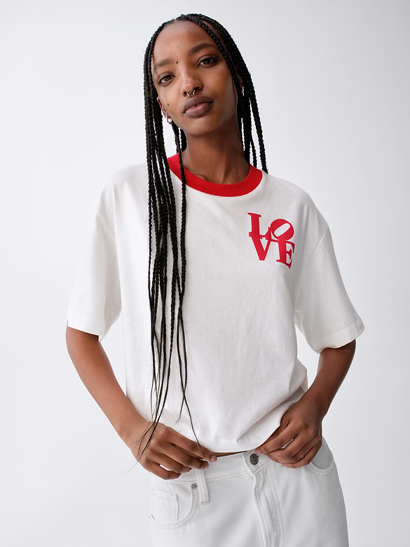 Robert Indiana LOVE Crop T-Shirt