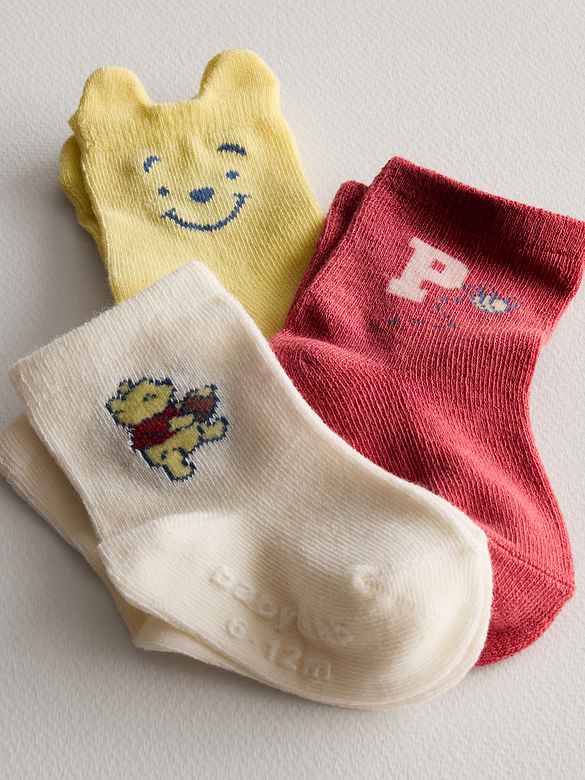Baby Winnie The Pooh Socks (3-Pack)
