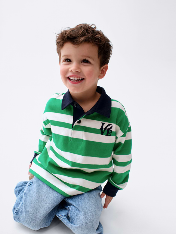Toddler Robert Indiana LOVE Rugby Shirt