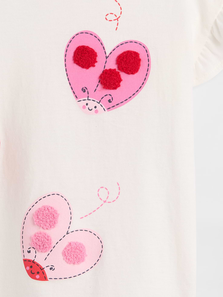 Image number 3 showing, babyGap Ruffle 3D Graphic T-Shirt