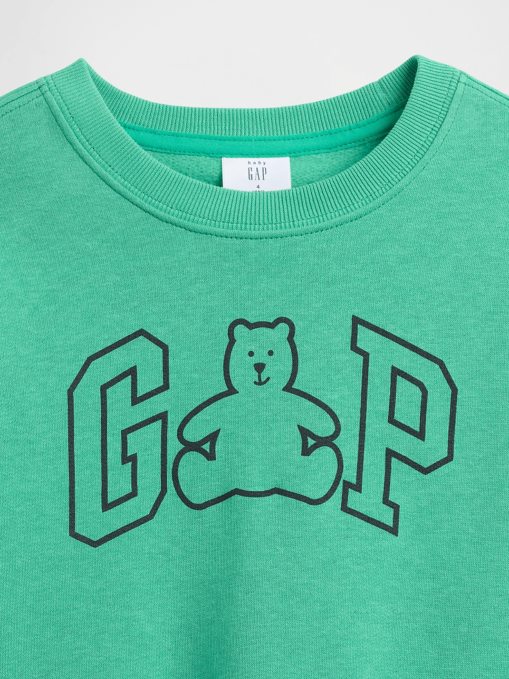 Image number 3 showing, babyGap Logo Relaxed Crewneck Sweatshirt