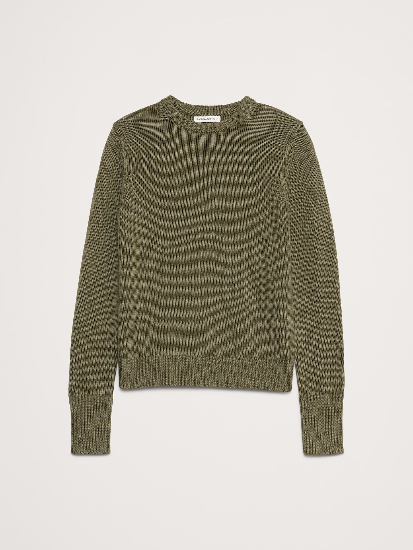 Image number 7 showing, Larkspur Cotton-Silk Crew-Neck Sweater
