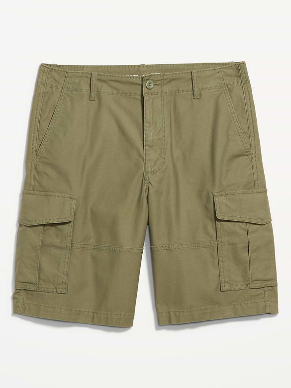 90's Loose Lived-In Cargo Shorts -- 10-inch inseam