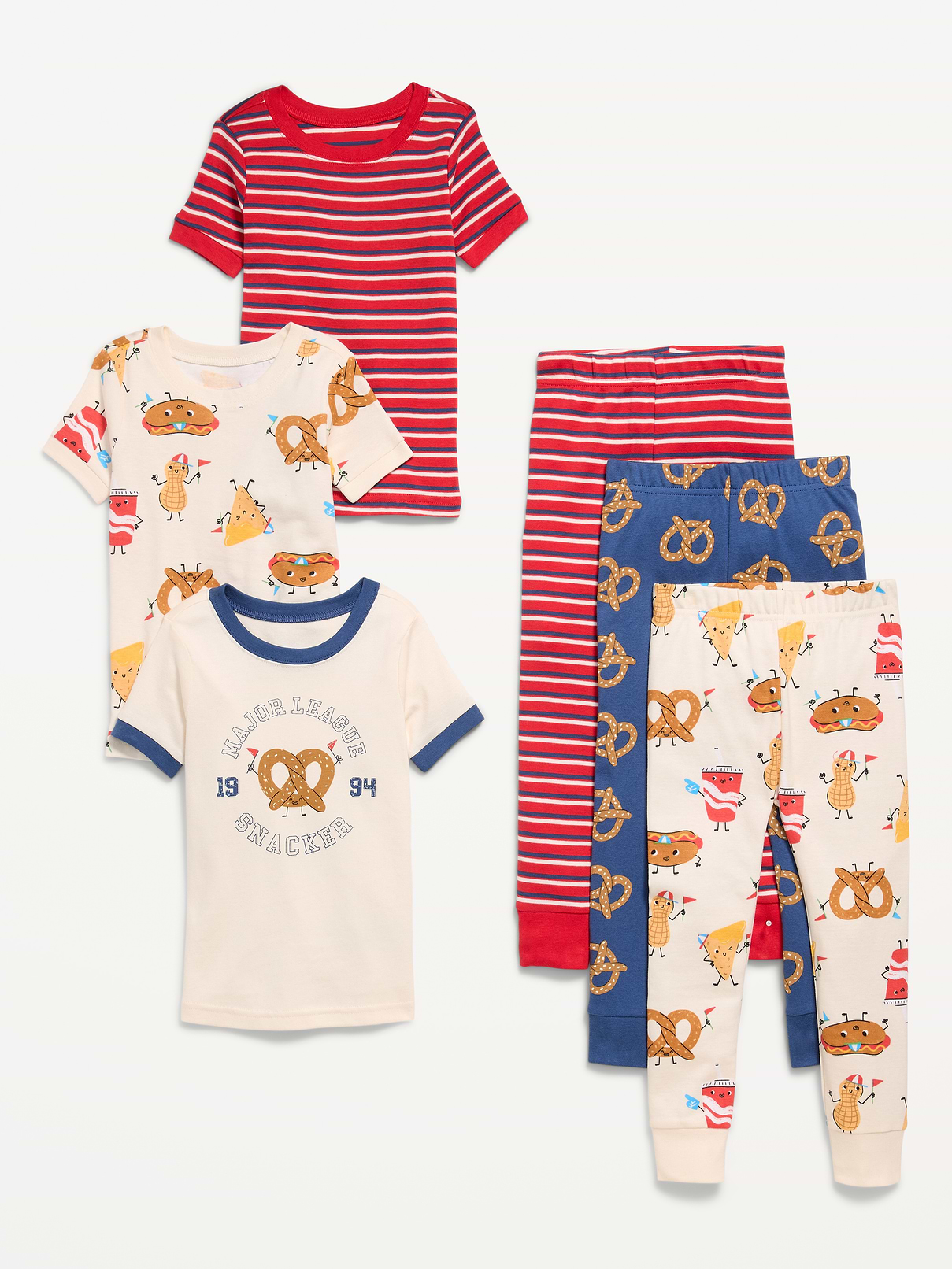 Image number 1 showing, Snug-Fit Graphic Pajama 6-Piece for Toddler & Baby