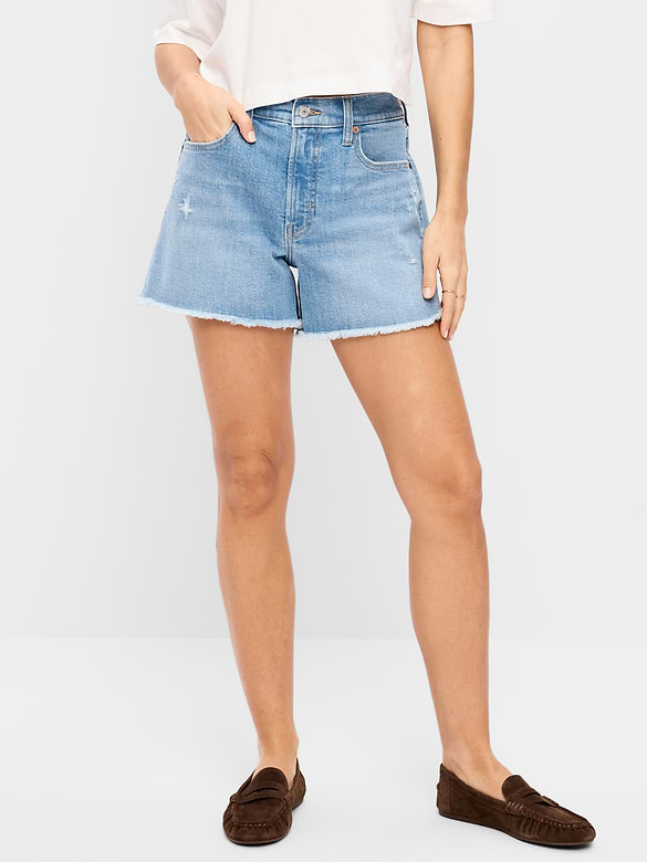 High-Waisted OG Jean Shorts -- 4-inch inseam