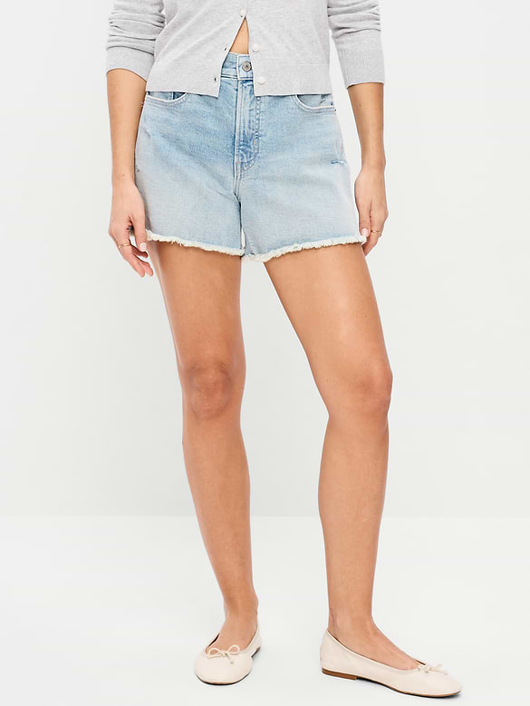 High-Waisted OG Jean Shorts -- 4-inch inseam