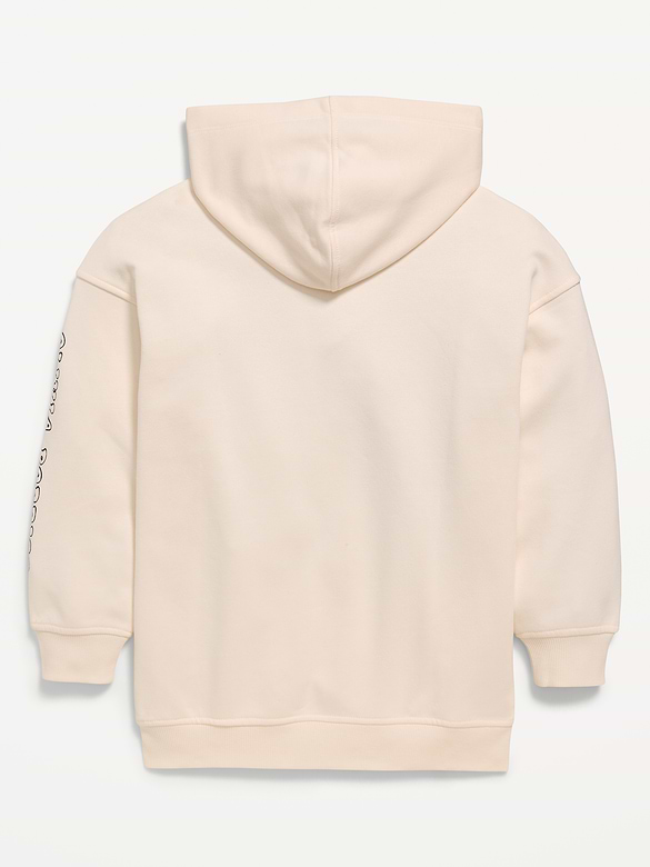 Chandail à capuchon long surdimensionné à imprimé Olivia Rodrigo™ pour fille