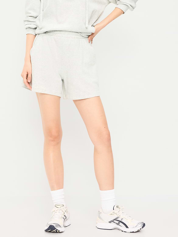 Short décontracté à taille haute, entrejambe de 12,5 cm