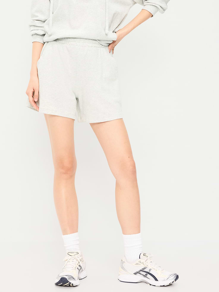 Image number 2 showing, High-Waisted Relaxed Shorts -- 5-inch inseam