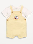 Image number 1 showing, Short-Sleeve T-Shirt and Shortalls Set for Baby