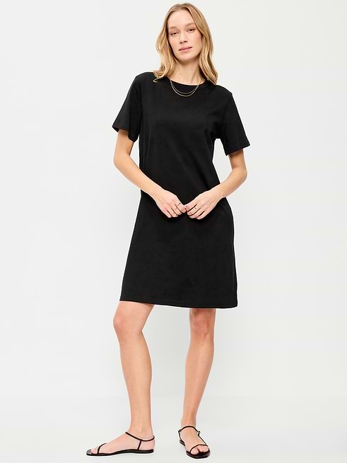 t-shirt dress women's Cotton White / XL When you want easy without looking like you don’t give a damn Womens Summer Casual Short Sleeve