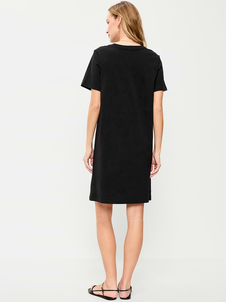 Image number 2 showing, Vintage Crew-Neck Mini T-Shirt Dress