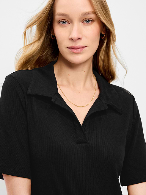 dress collar polo Crochet Open Used as a sign of nobility and luxury in the early 20th century WIID Preppy Contrast-Collar Polo Sweatshirt,