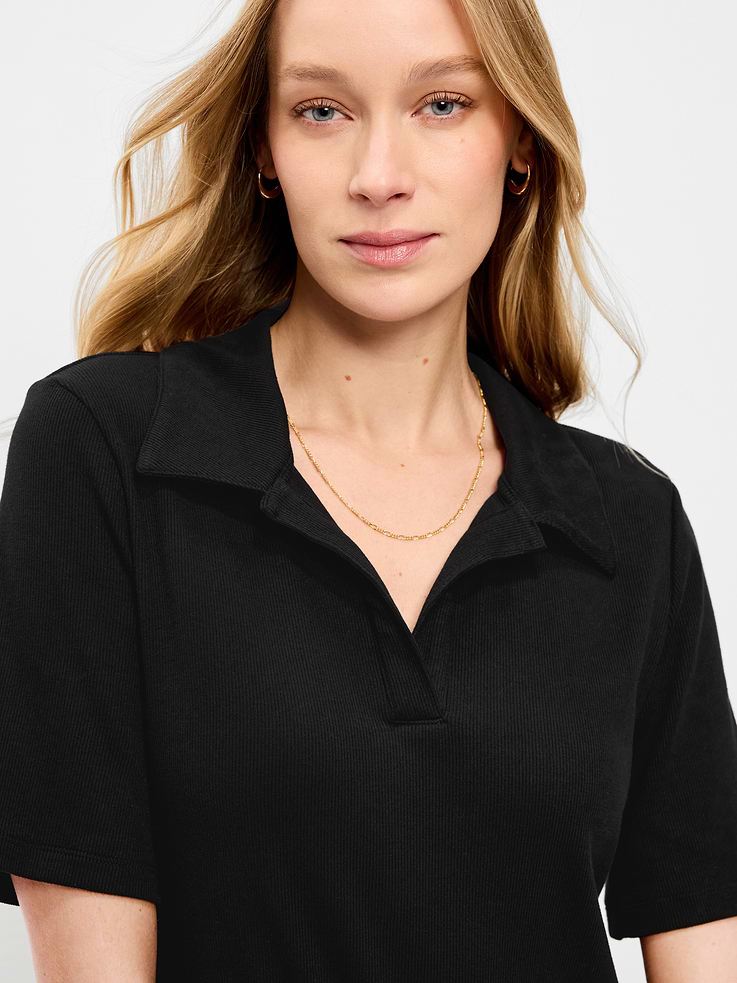 Image number 5 showing, Short-Sleeve Polo Midi Dress
