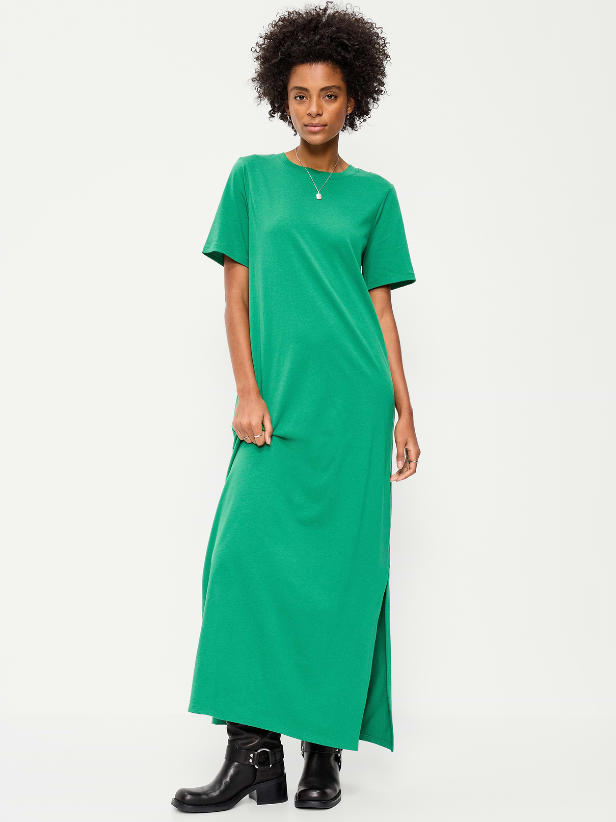 Vintage Crew-Neck Maxi Dress | Old Navy