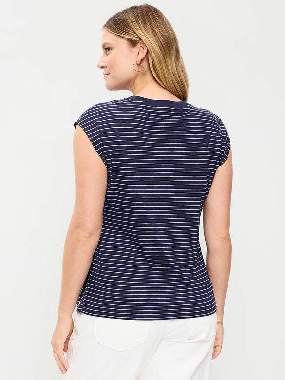 Maternity Side-Tie Jersey Top