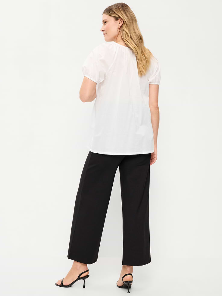 Image number 3 showing, Maternity Full-Panel Stevie Wide-Leg Pants