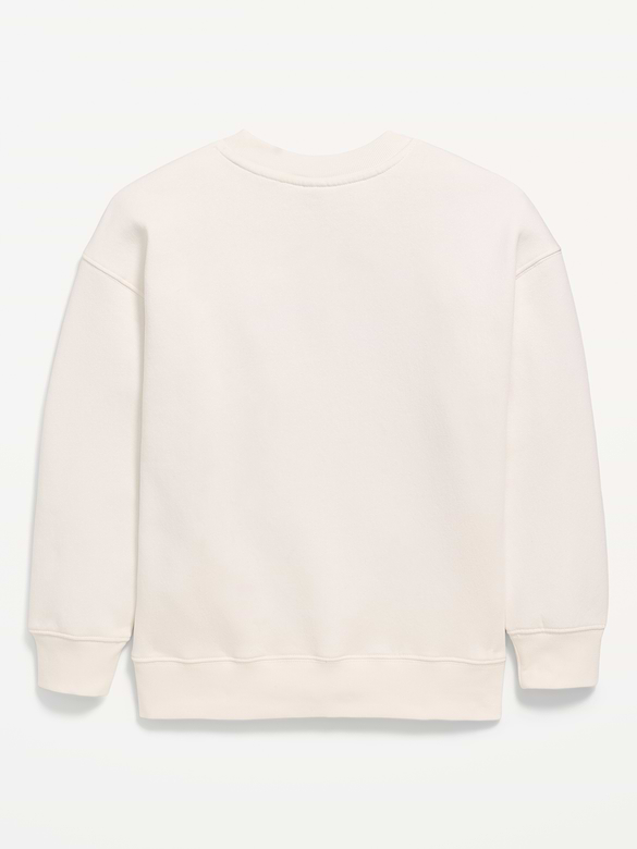 Oversized Flag Logo Graphic Sweatshirt for Boys