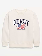 Image number 1 showing, Oversized Flag Logo Graphic Sweatshirt for Boys
