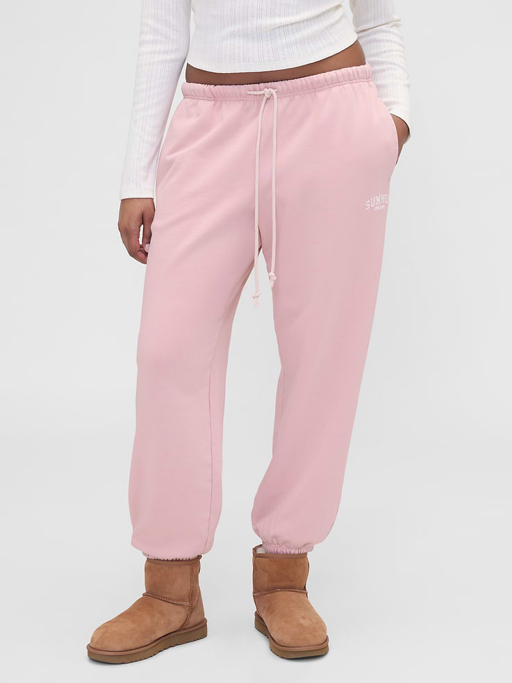 Image 2 of 6, Gap × Summer Fridays Heavyweight Relaxed Logo Joggers