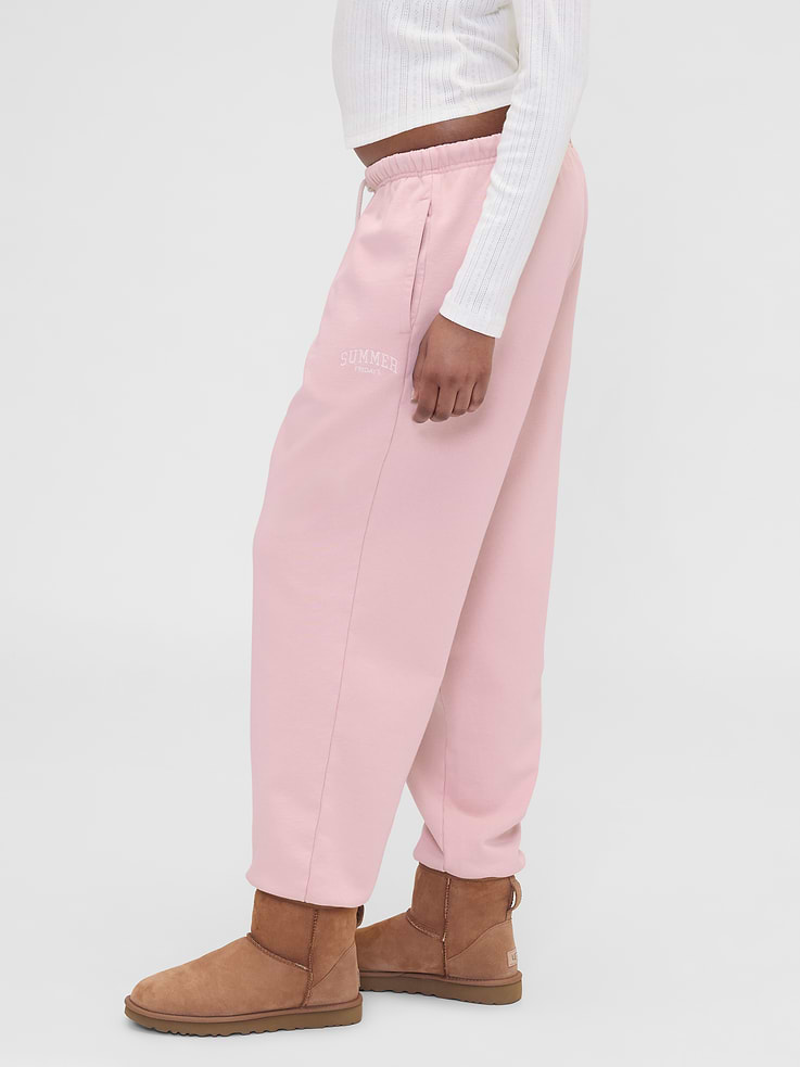 Image 3 of 6, Gap × Summer Fridays Heavyweight Relaxed Logo Joggers